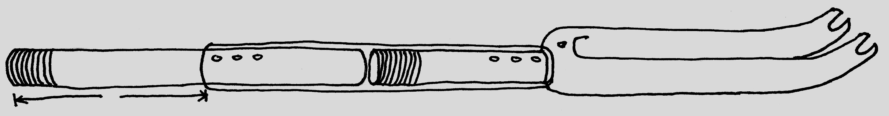 the monotube fork assembled